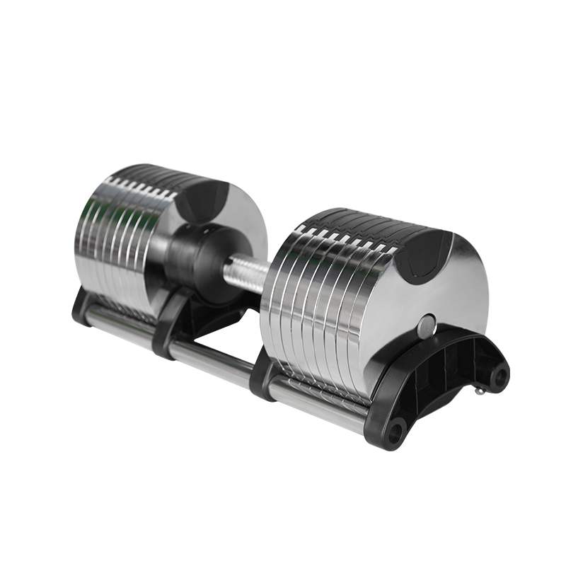 Adjustable Dumbbell 40Kg Pair - زوج دمبل كروم قابل للتعديل 2