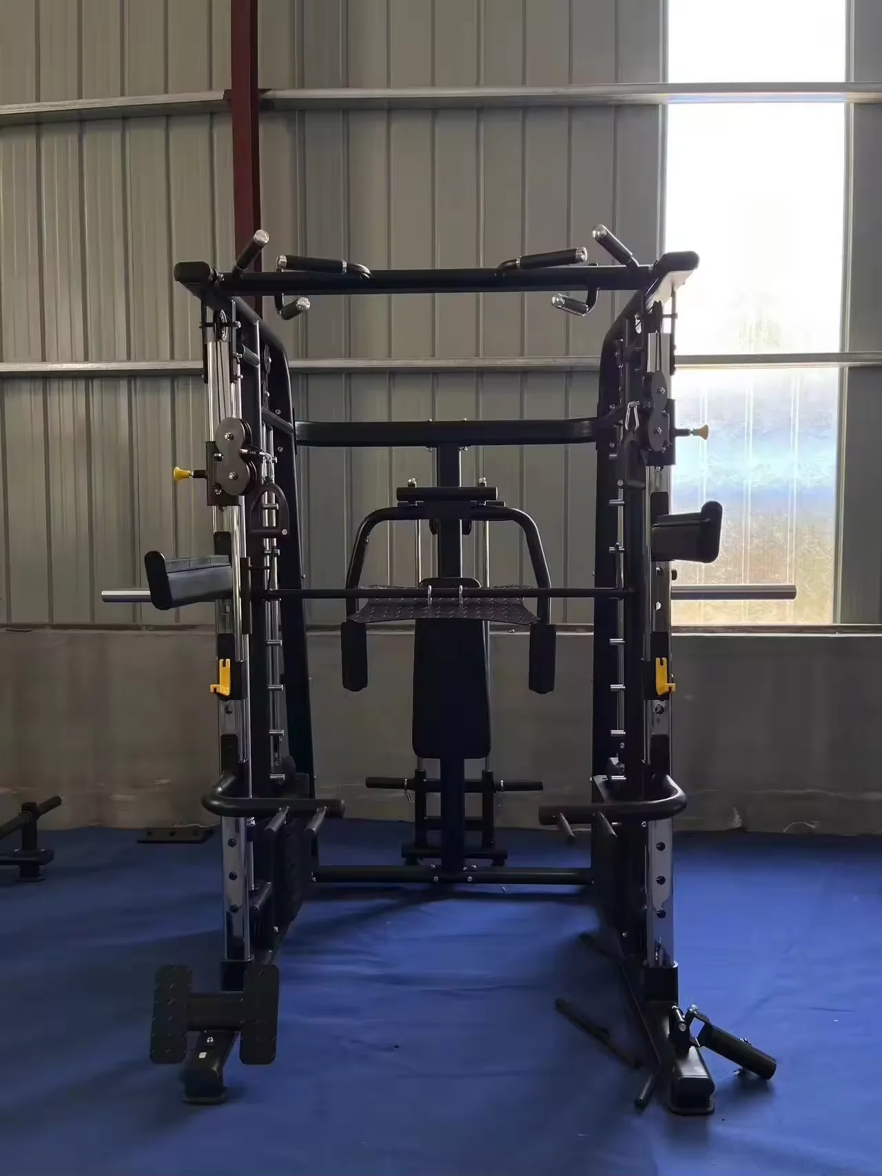 Smith Machine Home Gym Power Rack - جهاز تمارين منزلي متعدد الوظائف 2026