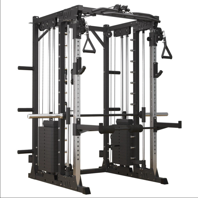 Smith Machine Home Gym Power Rack - جهاز سميث متعدد الوظائف من FDFIT،
