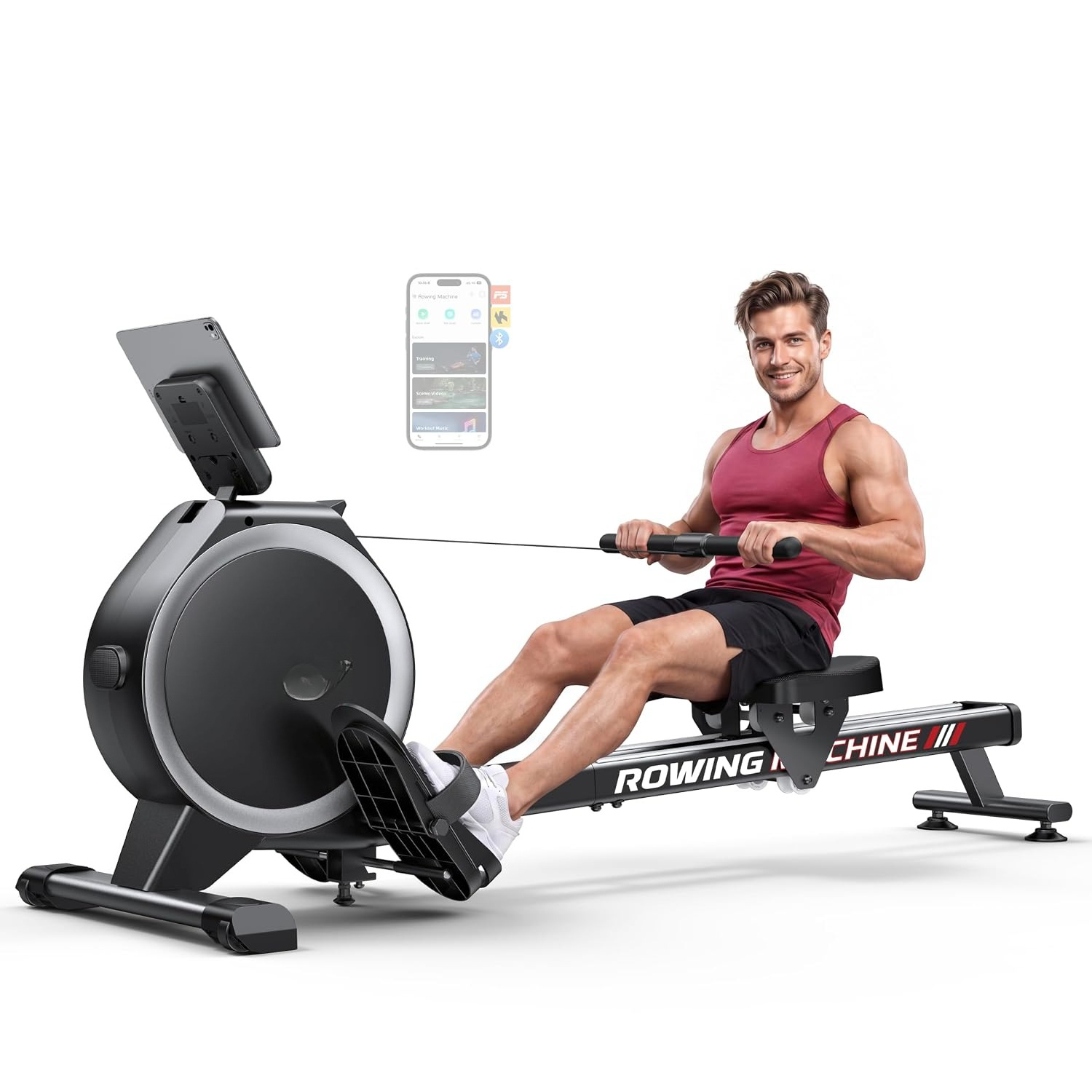 Rowing Machine Magnetic - آلات التجديف المنزلية، آلة تجديف مغناطيسية