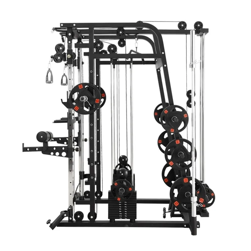 Smith Machine Home Gym Power Rack - جهاز تدريب متعدد الوظائف 2026 يجمع