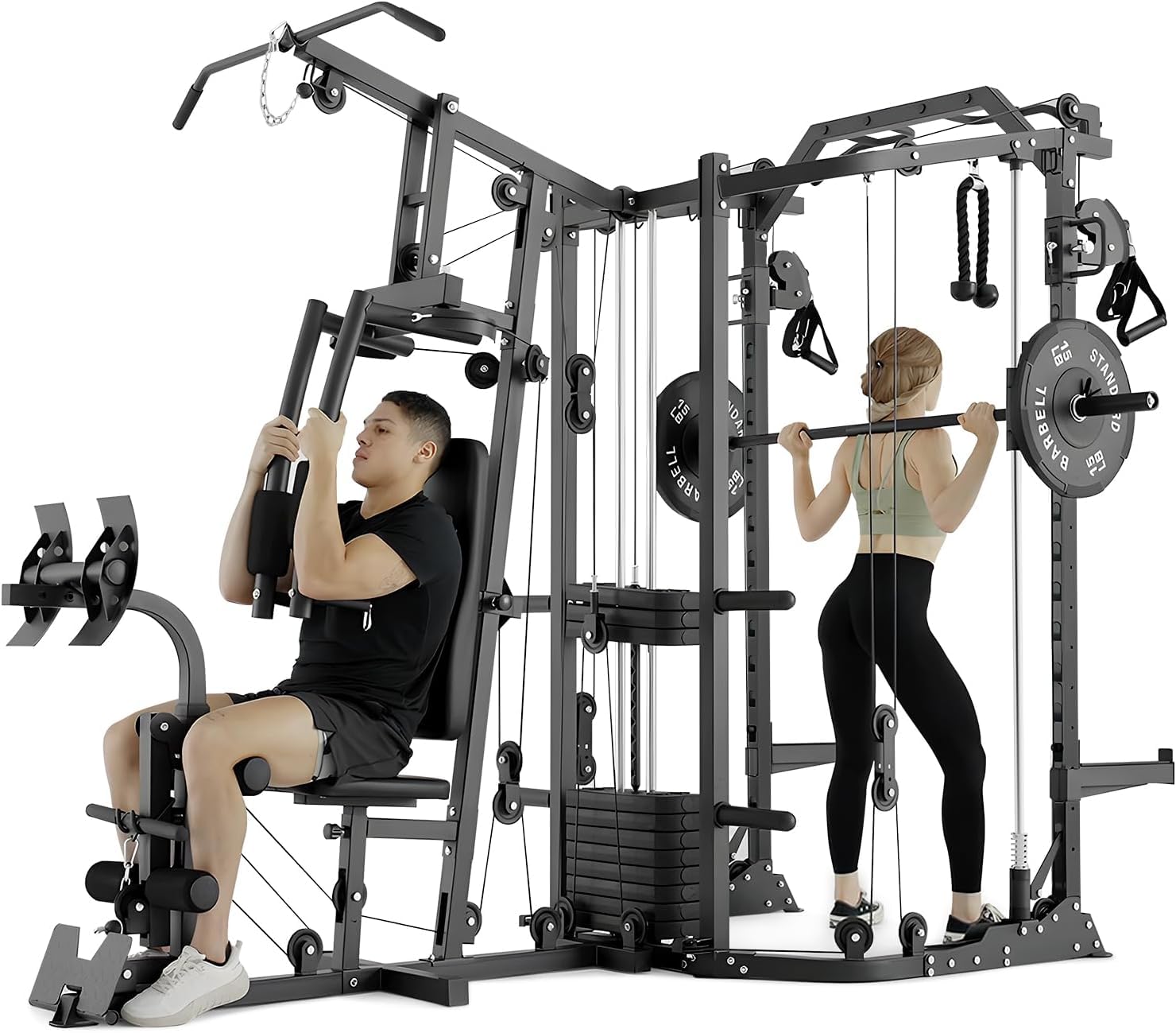 Cable Crossover Machine Home - جهاز سميث مزدوج المحطات، قفص تمارين