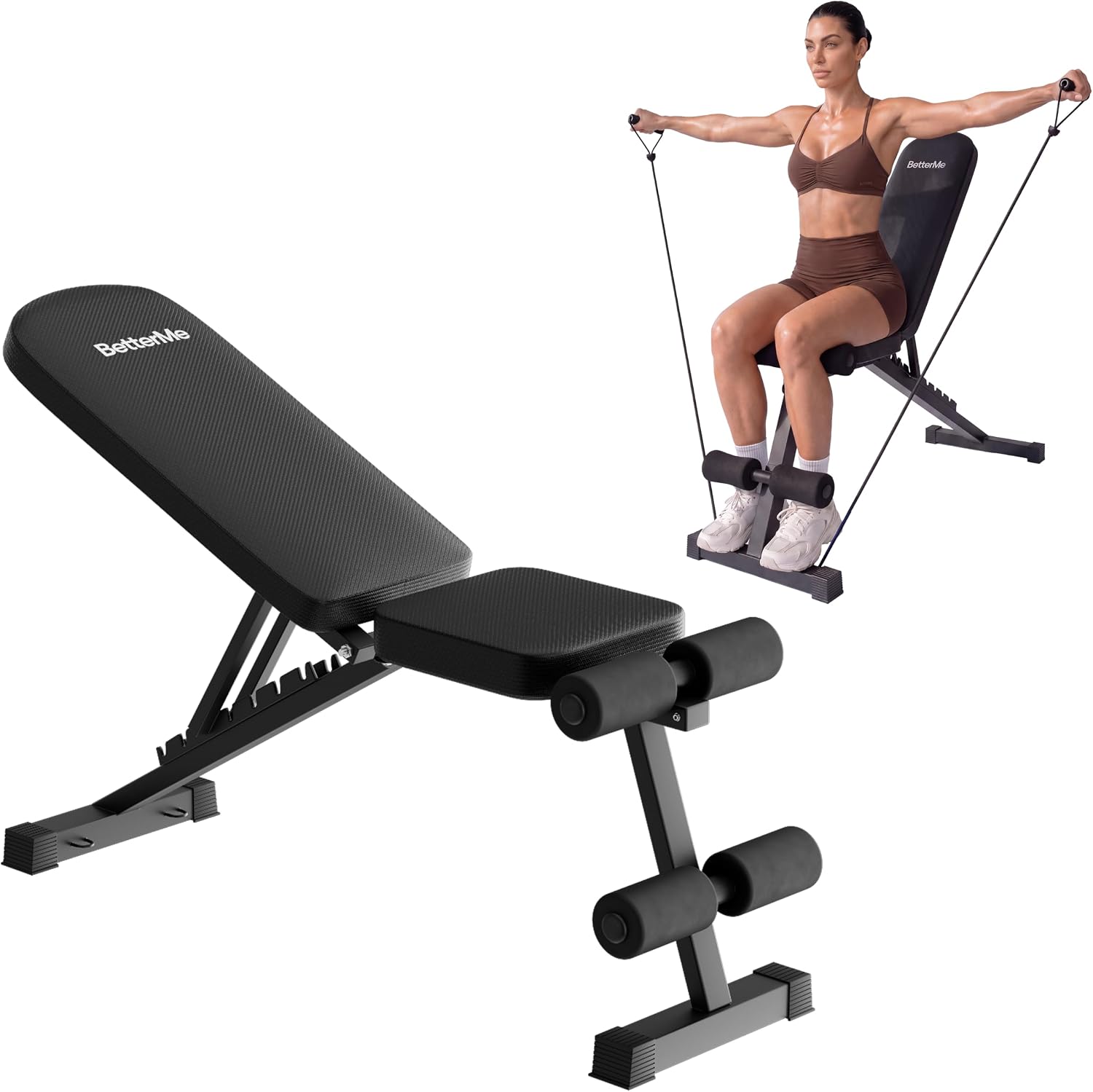 Bench Press Adjustable Incline - مقعد تمارين قابل للتعديل للجيم المنزلي،