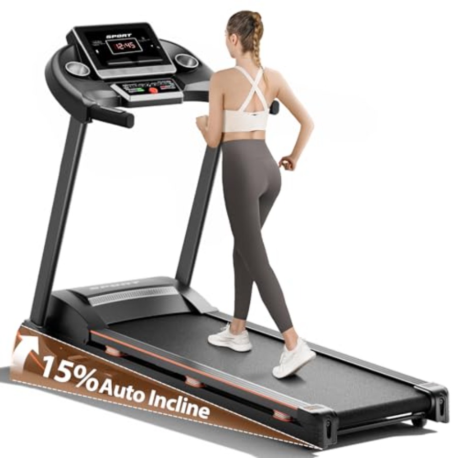 Treadmill Incline Home 3Hp - جهاز مشي منزلي مع ميل أوتوماتيكي