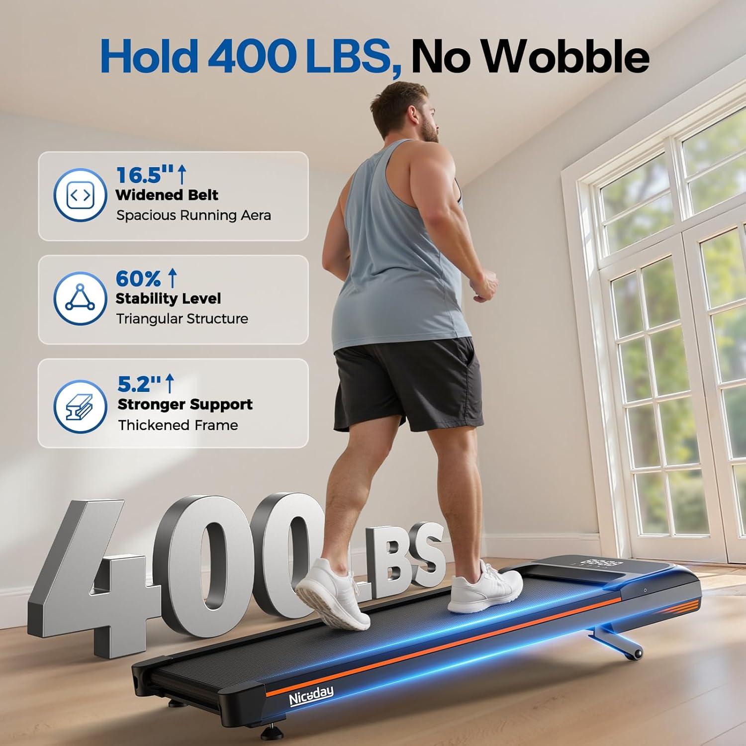 جهاز مشي تحت المكتب مع انحدار  - مراجعة Treadmill Incline Home 3Hp وسعره