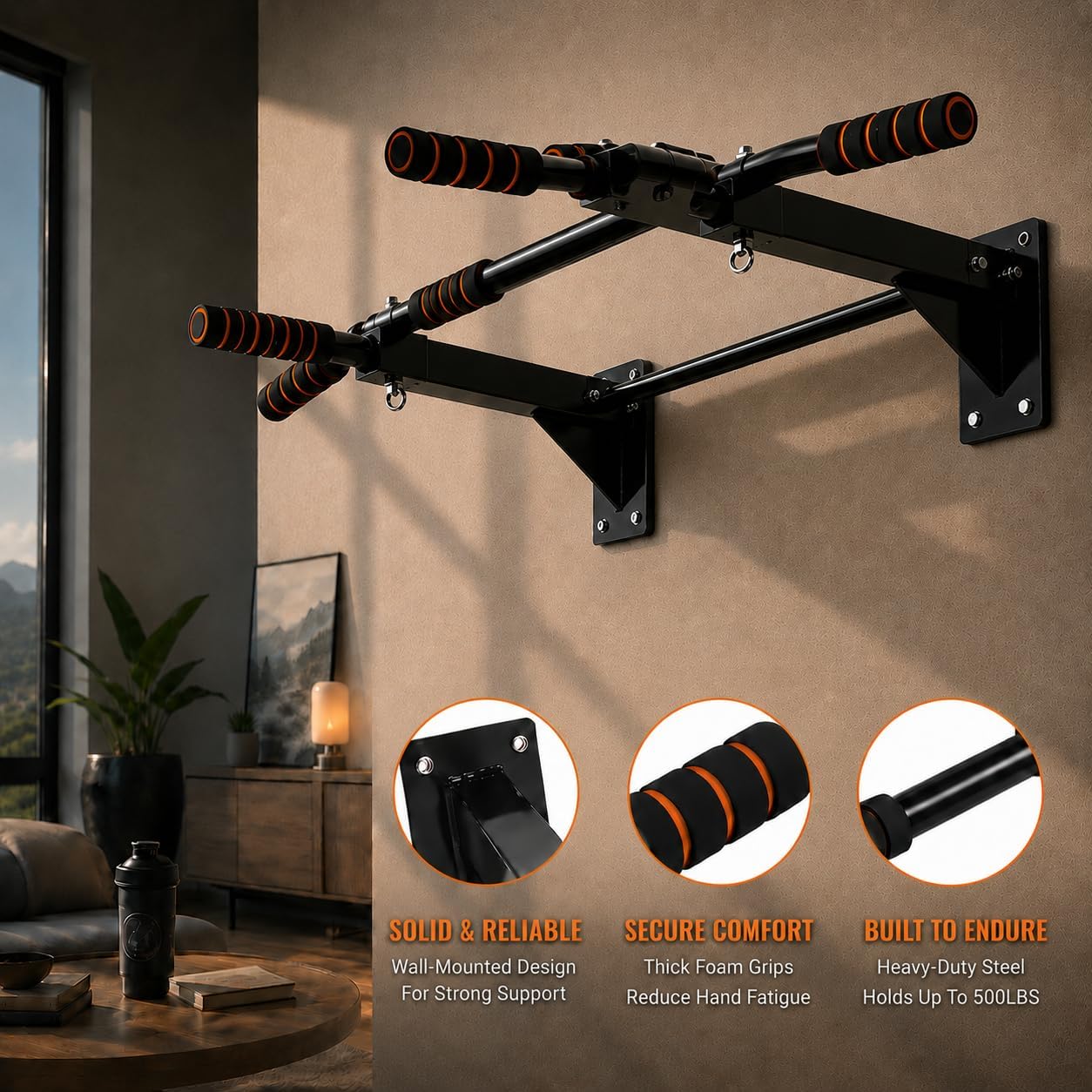 عارضة تمارين رفع الجسم للاستخد - مراجعة Pull Up Bar Wall Mounted وسعره