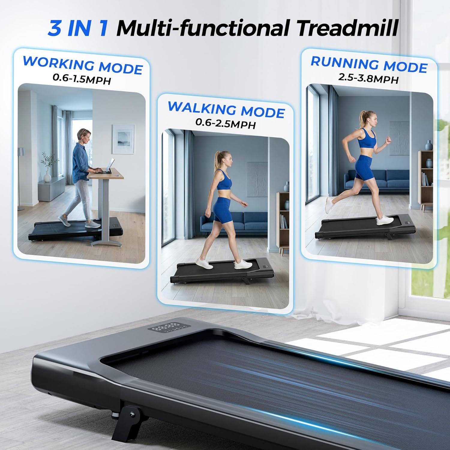 جهاز مشي صغير الحجم 3 في 1 يوض - مراجعة Treadmill Incline Home 3Hp وسعره