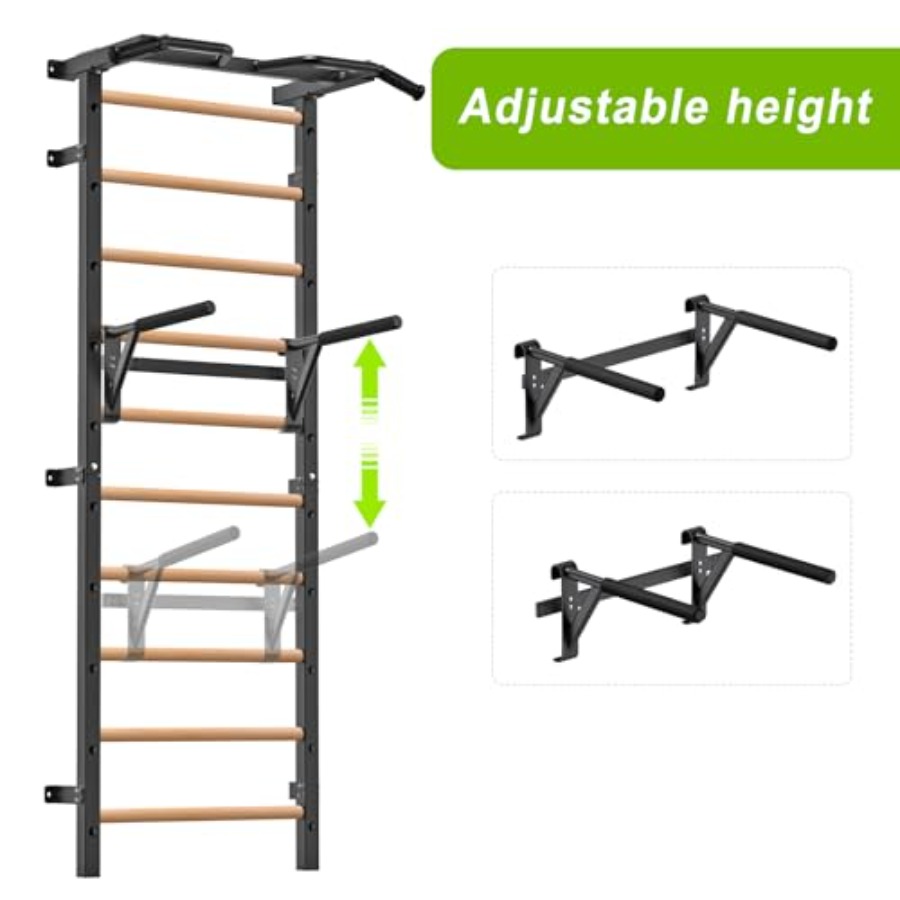 عارضة جدارية للجمباز 2x2، سلم  - مراجعة Pull Up Bar Wall Mounted وسعره