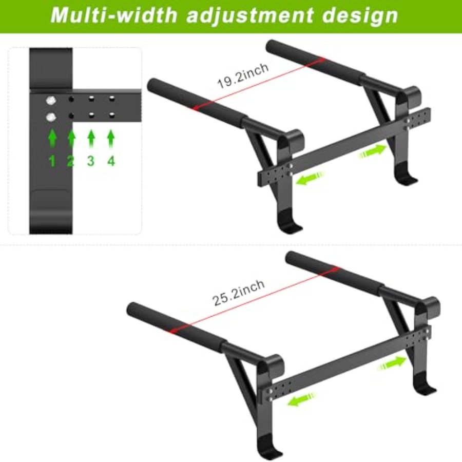 عارضة جدارية للجمباز 2x2، سلم  - مراجعة Pull Up Bar Wall Mounted وسعره