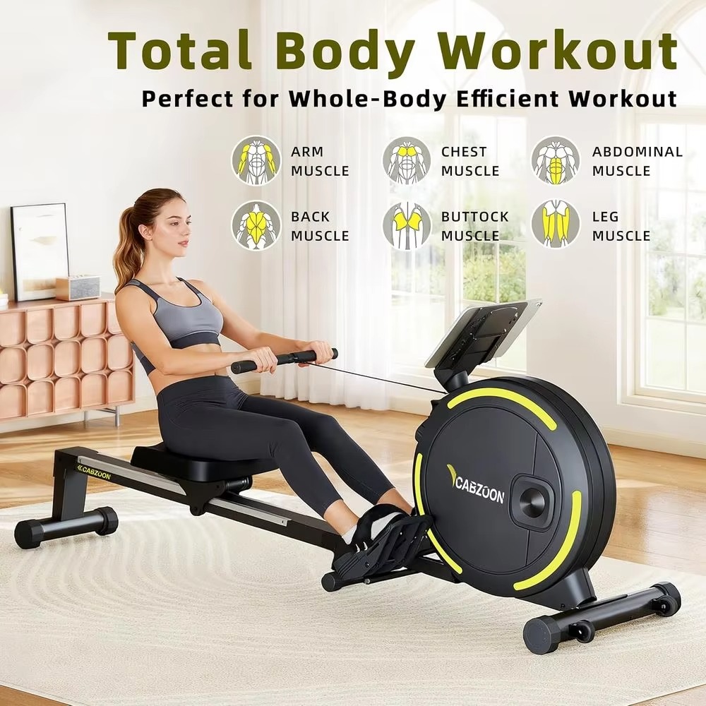 جهاز تجديف مغناطيسي صامت بسعة  - مراجعة Rowing Machine Magnetic وسعره