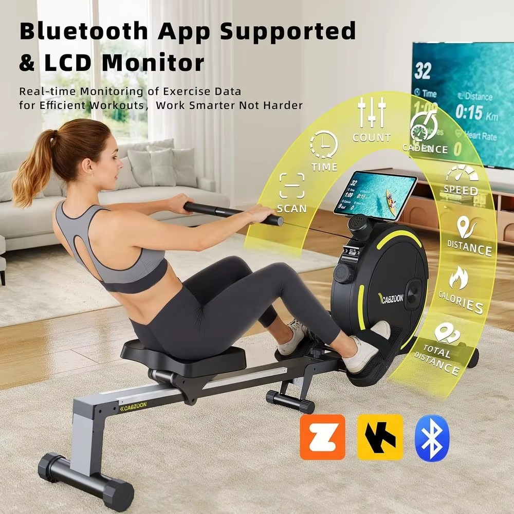 جهاز تجديف مغناطيسي صامت بسعة  - مراجعة Rowing Machine Magnetic وسعره