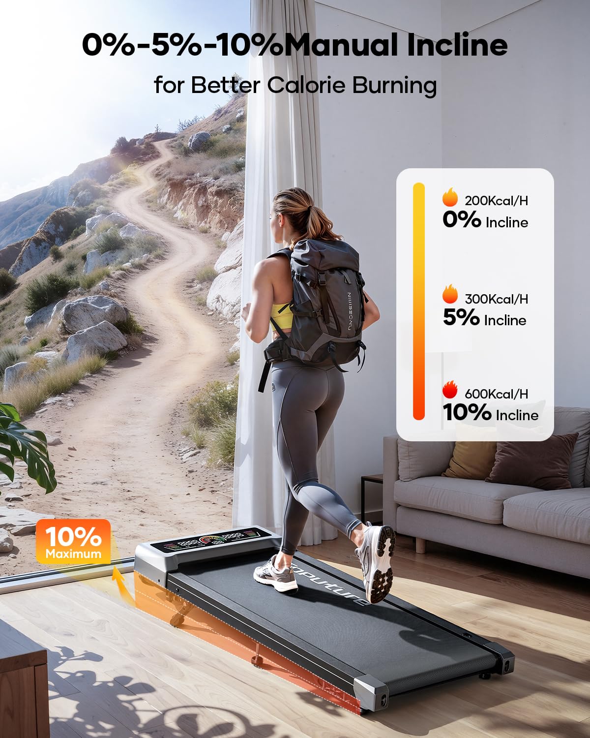جهاز المشي بزاوية ميل 10%، بقو - مراجعة Treadmill Incline Home 3Hp وسعره