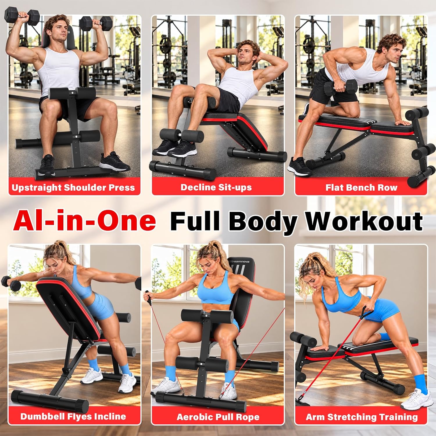 مقعد تمارين قابل للتعديل والطي - مراجعة Bench Press Adjustable Incline وسعره