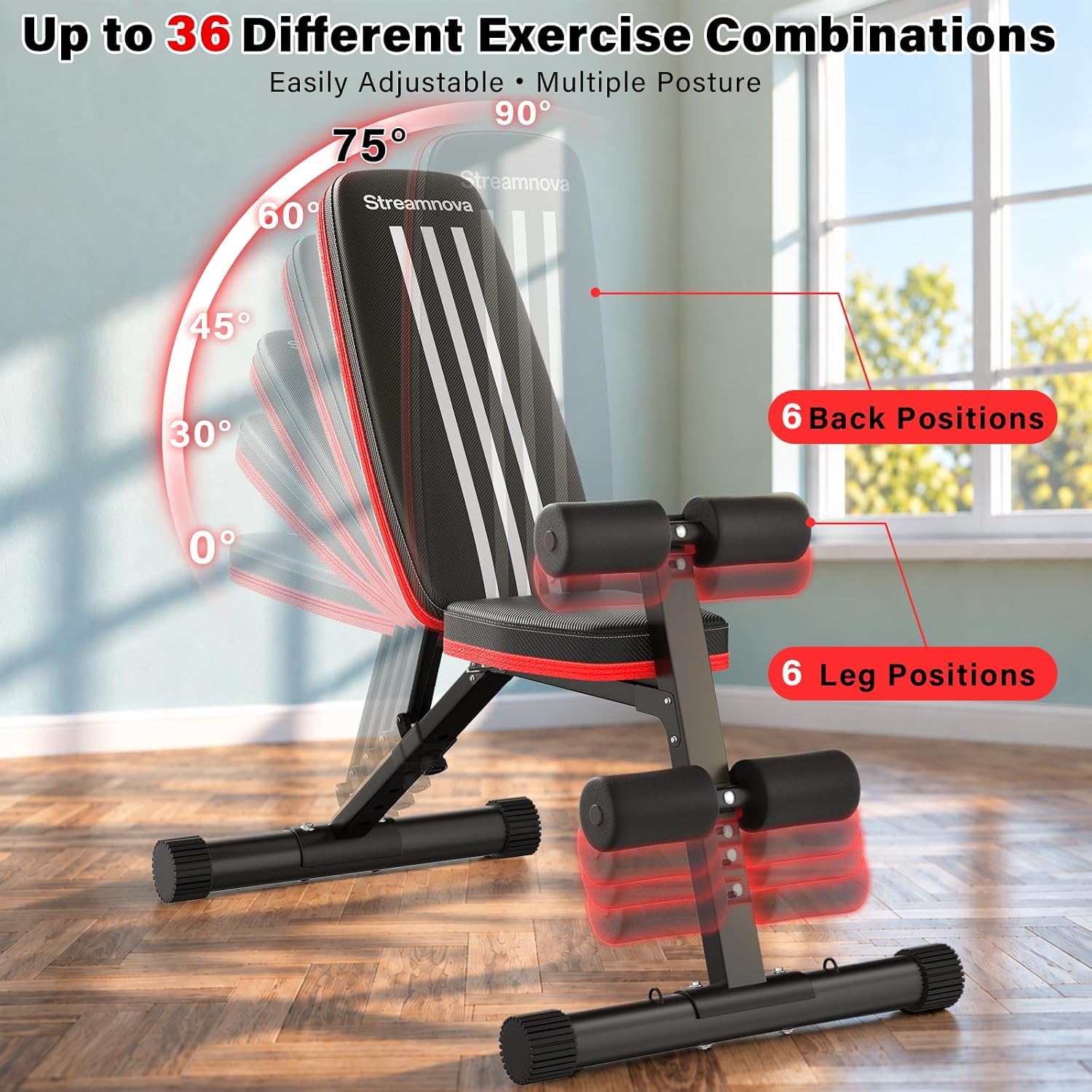 مقعد تمارين قابل للتعديل والطي - مراجعة Bench Press Adjustable Incline وسعره