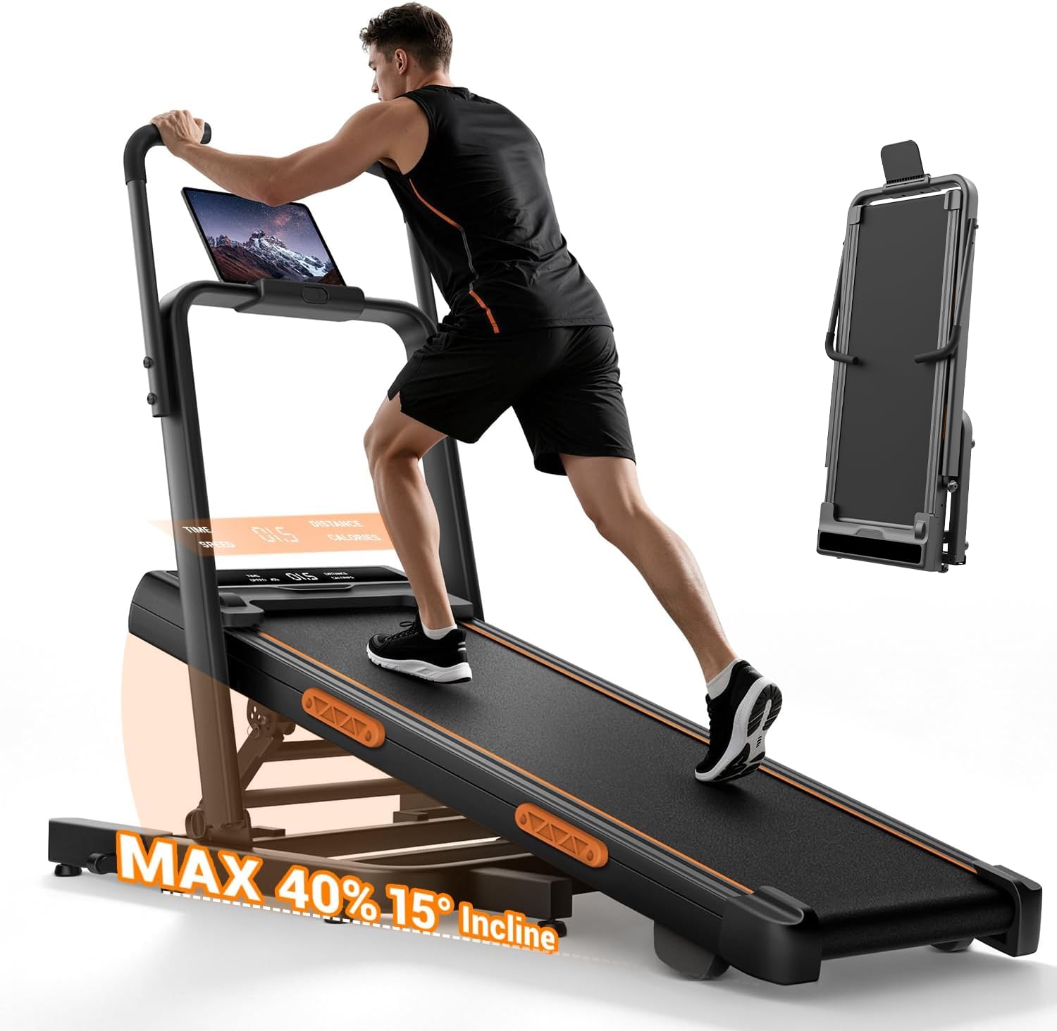جهاز المشي القابل للطي مع مقبض - مراجعة Treadmill Incline Home 3Hp وسعره