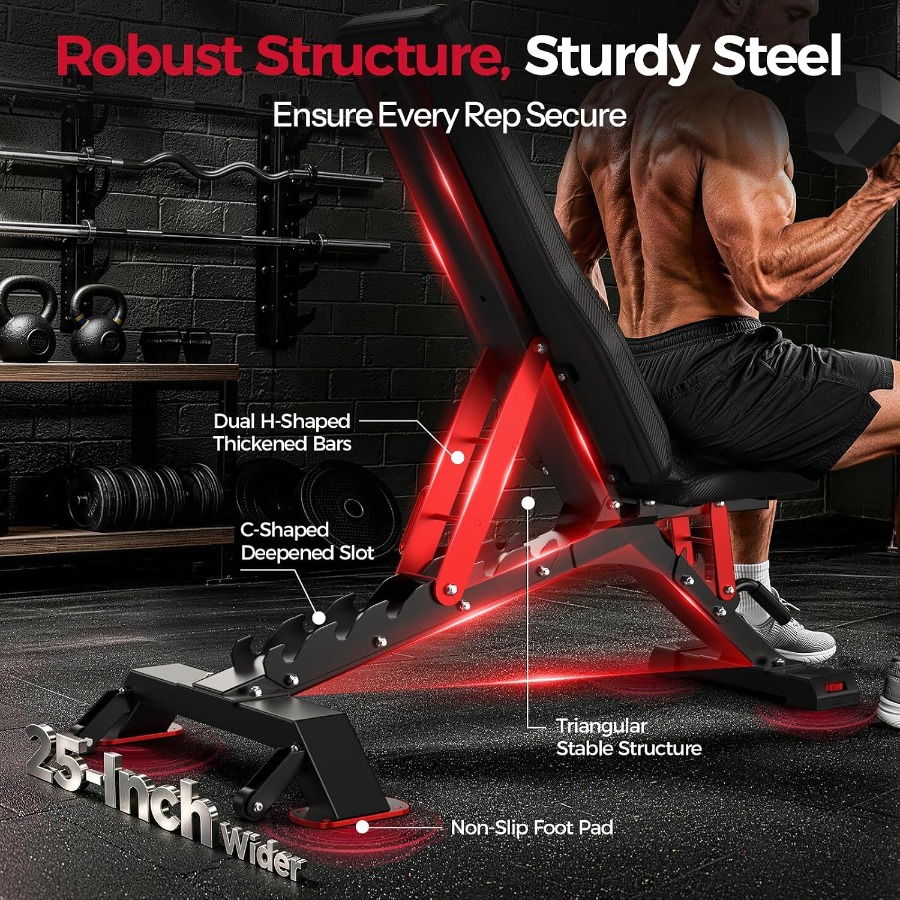 مقعد تمارين WB7، مقعد تمارين ق - مراجعة Bench Press Adjustable Incline وسعره