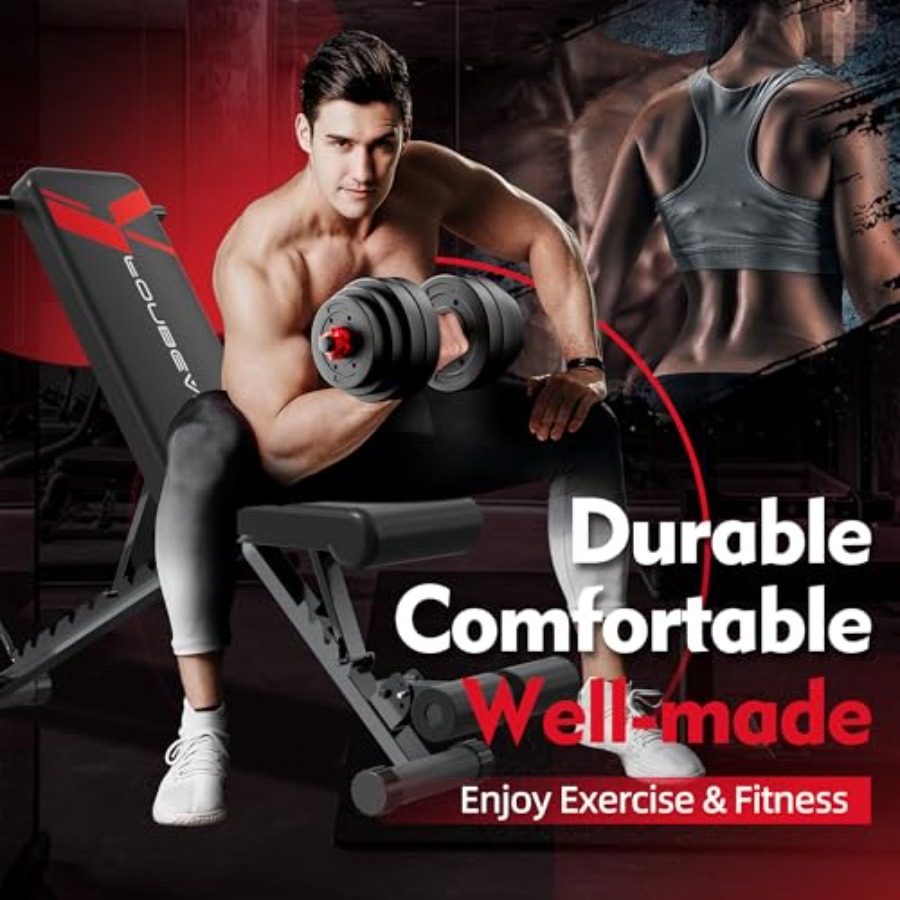 مقعد تدريب قابل للتعديل بسعة 6 - مراجعة Bench Press Adjustable Incline وسعره