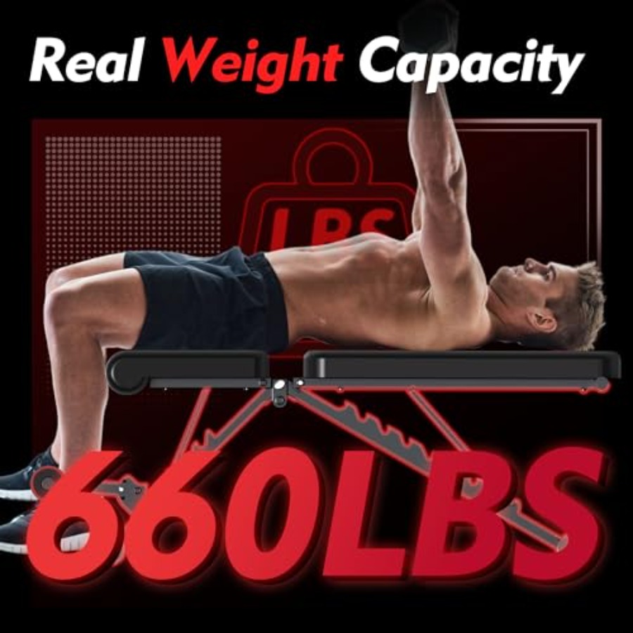 مقعد تدريب قابل للتعديل بسعة 6 - مراجعة Bench Press Adjustable Incline وسعره
