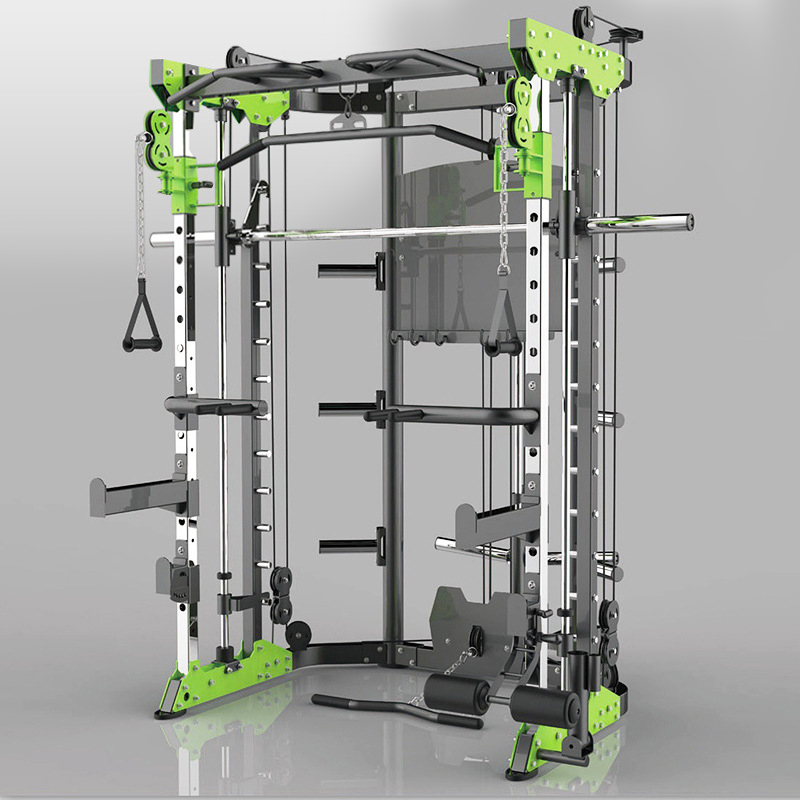 معدات صالة رياضية منزلية مصنوع - مراجعة Smith Machine Home Gym Power Rack وسعره