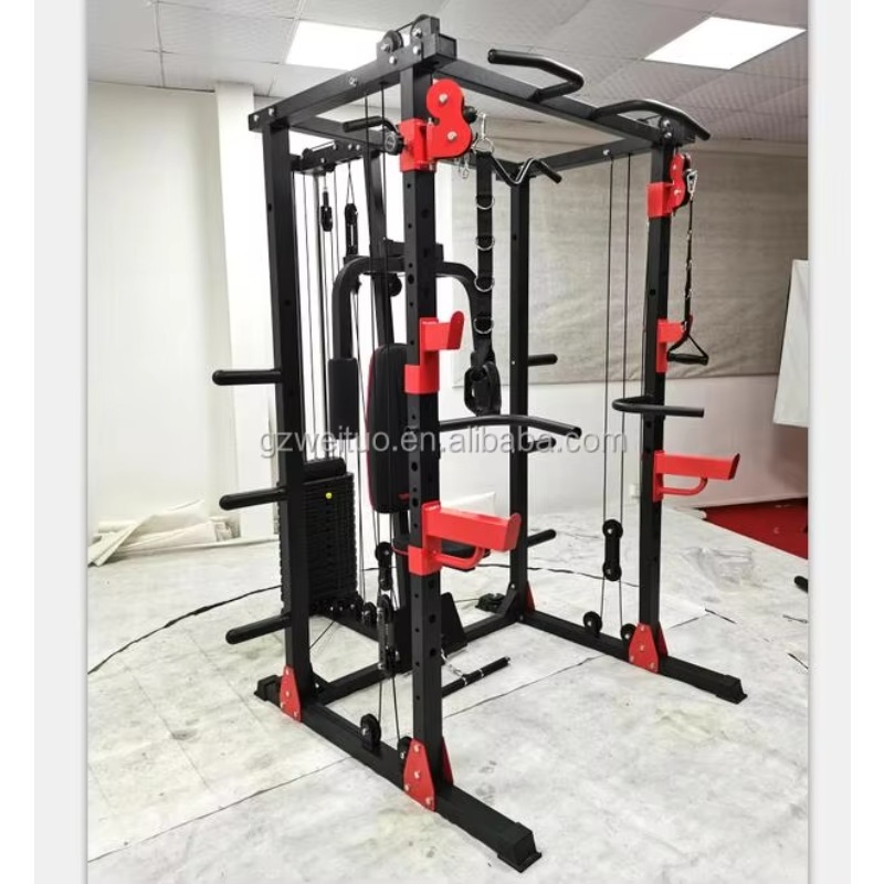 جهاز تدريب منزلي متكامل، آلة س - مراجعة Smith Machine Home Gym Power Rack وسعره