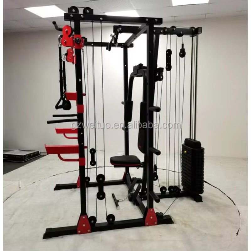 جهاز تدريب منزلي متكامل، آلة س - مراجعة Smith Machine Home Gym Power Rack وسعره
