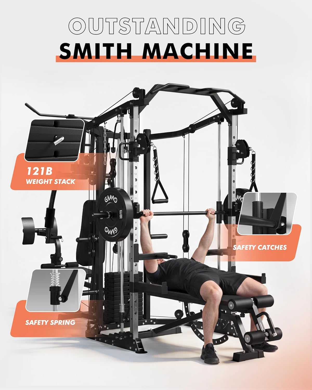 جهاز سميث مزدوج المحطات، قفص ت - مراجعة Cable Crossover Machine Home وسعره