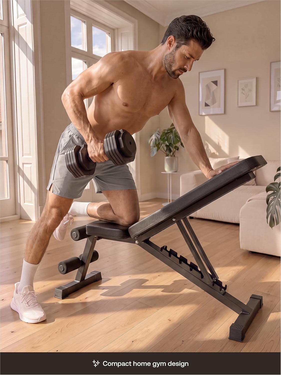 مقعد تمارين قابل للتعديل للجيم - مراجعة Bench Press Adjustable Incline وسعره