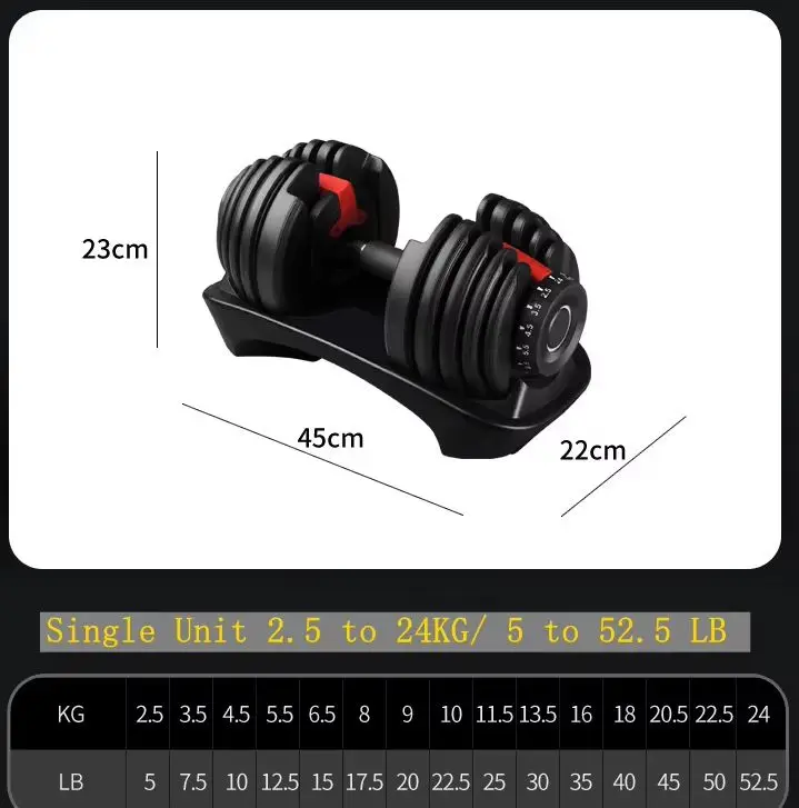 منتج جديد: مجموعة أثقال قابلة  - مراجعة Adjustable Dumbbell 40Kg Pair وسعره