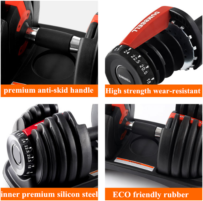 دمبل قابل للتعديل بسعر المصنع، - مراجعة Adjustable Dumbbell 40Kg Pair وسعره