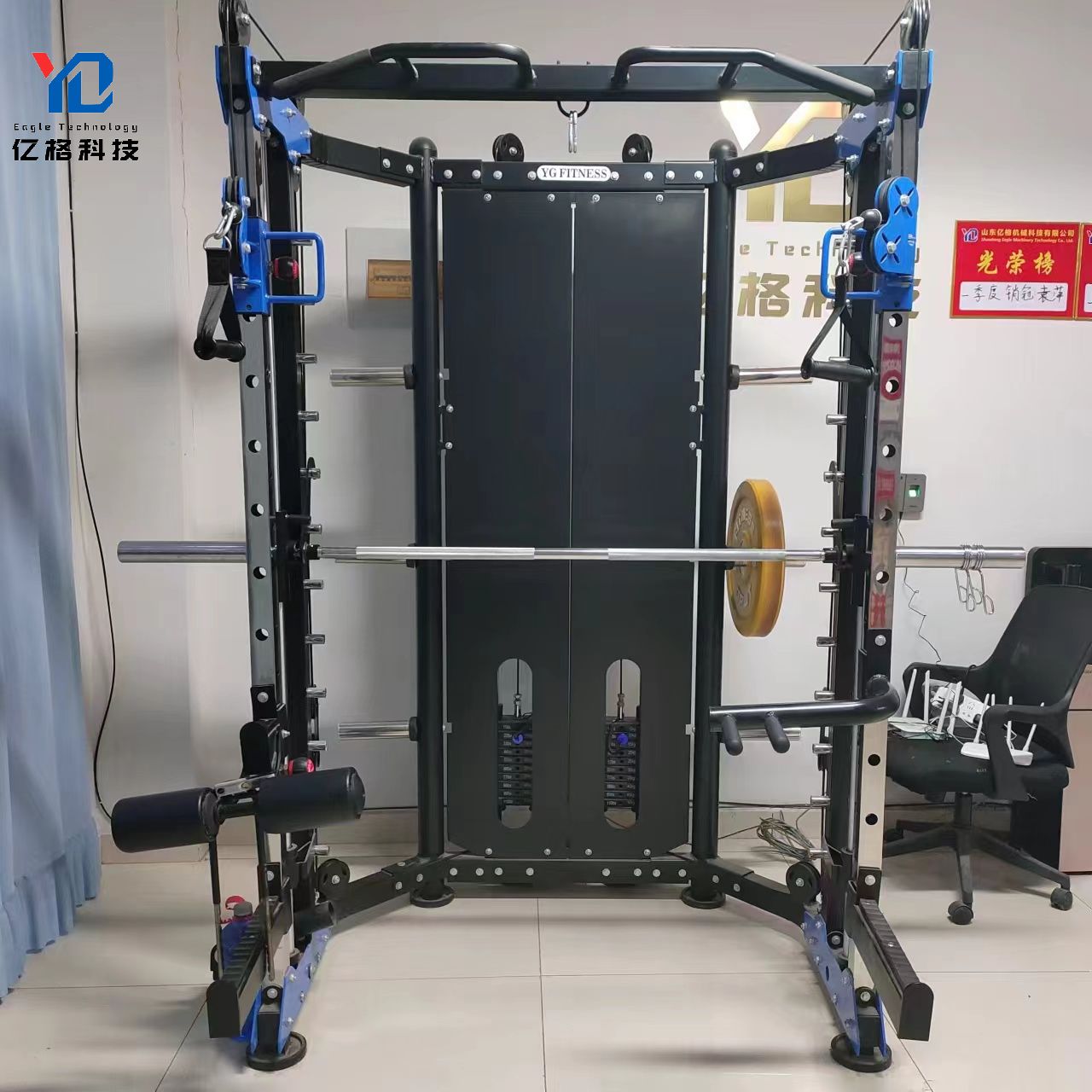 4093 معدات رياضية تجارية للمنز - مراجعة Smith Machine Home Gym Power Rack وسعره