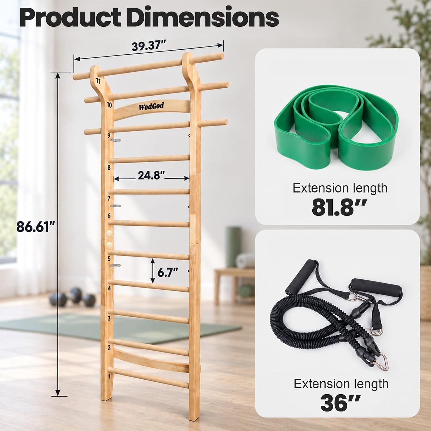 عارضة تمارين سويدية خشبية مع 1 - مراجعة Pull Up Bar Wall Mounted وسعره
